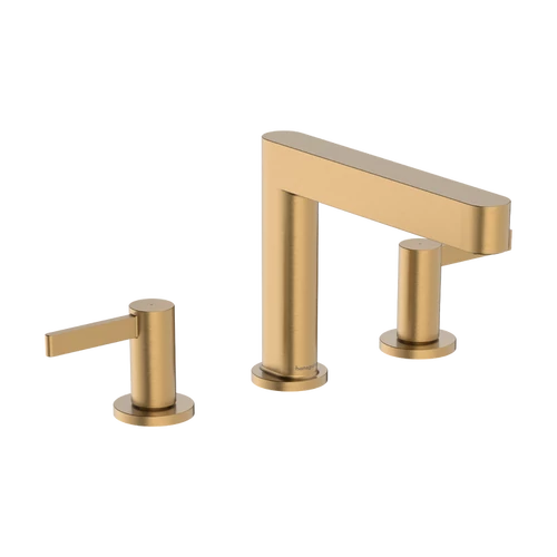 Hansgrohe Finoris Mosdócsaptelep 110, Push-Open lefolyógarnitúrával, Szálcsiszolt Bronz 76033140