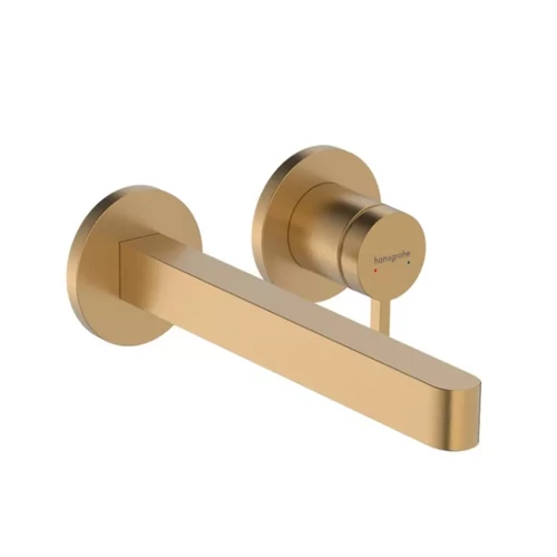 Hansgrohe Finoris Egykaros mosdócsaptelep falsík alatti szereléshez, 22,8 cm-es kifolyóval szálcsiszolt bronz 76050140