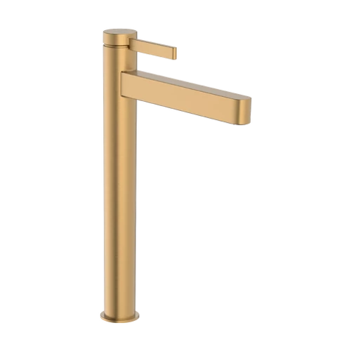 Hansgrohe Finoris Egykaros mosdócsaptelep 260, CoolStart, mosdótálakhoz Push-Open lefolyógarnitúrával, Szálcsiszolt Bronz 76072140