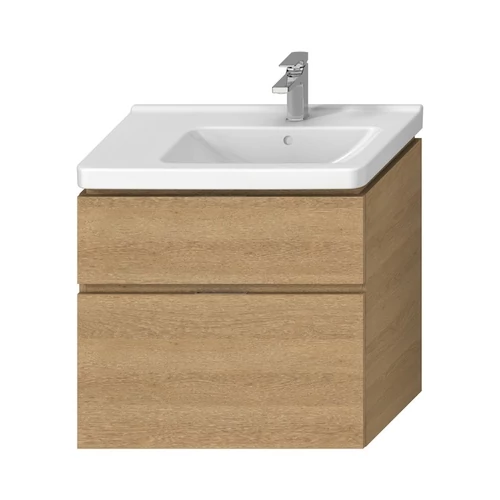 JIKA Cubito Pure alsószekrény 75 cm-es mosdóhoz, jobb oldali medencéhez tölgy H40J4254035191