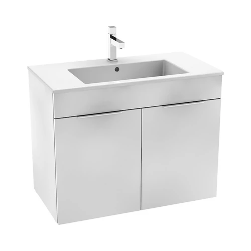 JIKA CUBE alsószekrény 80x43 cm-es mosdóval, 2 ajtóval, fehér H4537521763001