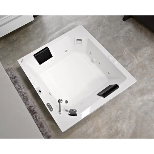 Kolpa-San Samson 180x160/M4O+LUXUS Előlapos asszimetrikus sarokkád 4 előlappal luxus masszázs rendszerrel 593240
