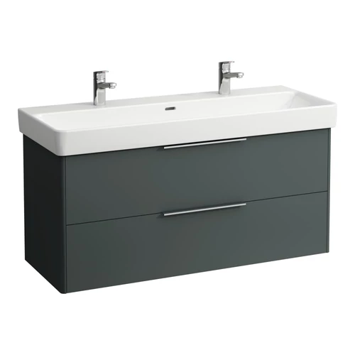 LAUFEN BASE Alsószekrény két fiókkal a 814965 mosdóhoz, Traffic Szürke H4024921102661