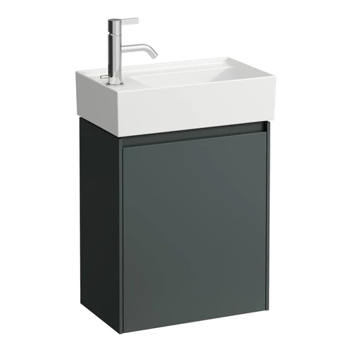 LAUFEN LANI Alsószekrény, 1 ajtóval, ajtózsanér bal oldalon, H815334, H815335 mosdókhoz, Traffic Szürke H4039011122661