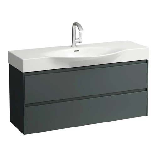 LAUFEN LANI Alsószekrény, 2 fiókkal, H811704 mosdóhoz, Traffic Szürke H4042221122661