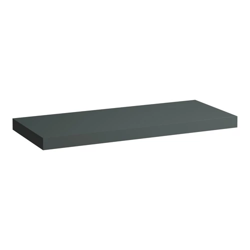 LAUFEN LANI Mosdótartó lap, 120 cm, kivágás nélkül, 65 mm vastag, 2 tartókonzollal, Traffic Szürke H4046701122661