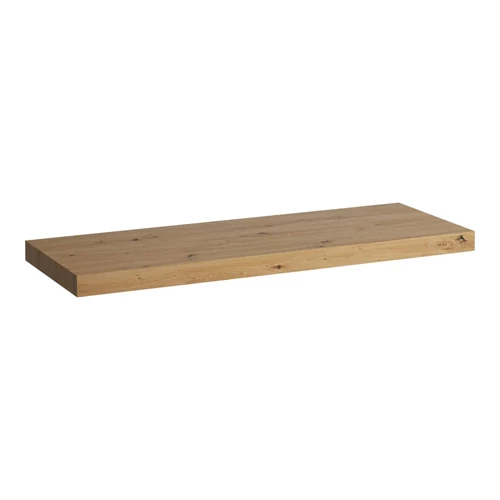 LAUFEN LANI Mosdótartó lap, 140 cm, kivágás nélkül, 65 mm vastag, 3 tartókonzollal, Vad Tölgy H4046801122671