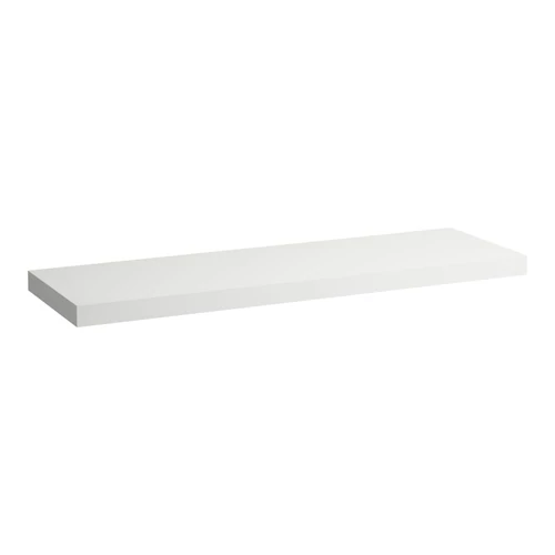 LAUFEN LANI Mosdótartó lap, 160 cm, kivágás nélkül, 65 mm vastag, 3 tartókonzollal, Matt Fehér H4046901122601