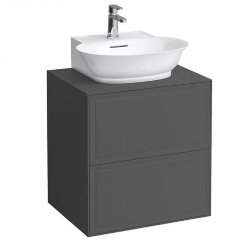 LAUFEN THE NEW CLASSIC Fiók elem 600, 2 fiók, 816852 kézmosóhoz, Traffic Grey 57.5X60X45.5 - H4060040856271