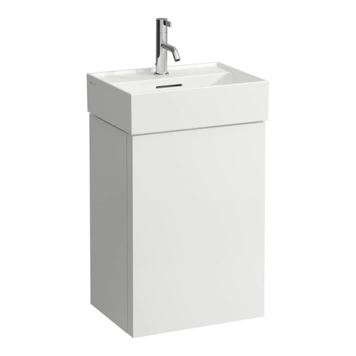 LAUFEN Kartell LAUFEN Alsószekrény a H815330 mosdóhoz, 1 ajtóval, zsanér a jobb oldalon, Matt Fehér H4075040336401