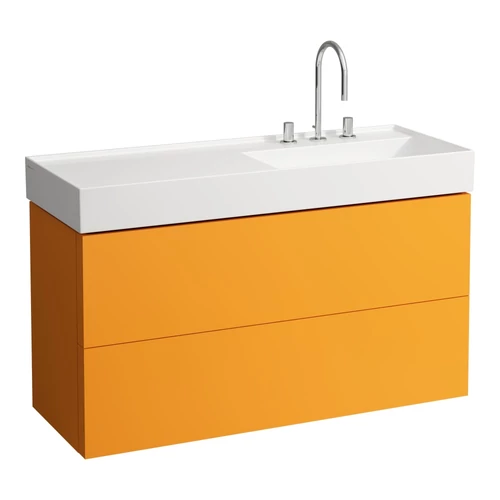 LAUFEN Kartell LAUFEN Alsószekrény, két fiókkal, 813333 tip. mosdóhoz, Okkerbarna H4076490336431