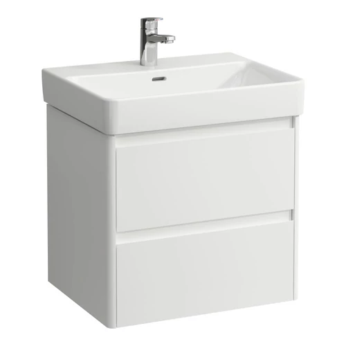 LAUFEN BASE 2.0 Alsószekrény, 2 fiók, PRO S H810963 / PRO X 810863 mosdóhoz, Matt Fehér H4112721082601