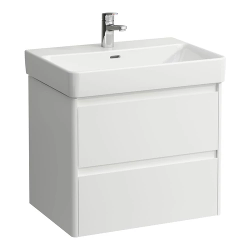 LAUFEN BASE 2.0 Alsószekrény, 2 fiók, PRO S H810964 / PRO X 810864mosdóhoz, Matt Fehér H4112821082601