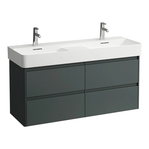 LAUFEN BASE 2.0 Alsószekrény, 4 fiók, VAL H814282 mosdóhoz, Szürke H4114241082661