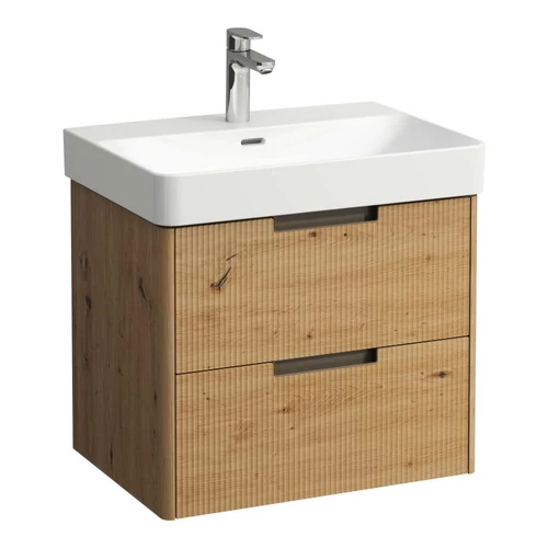 LAUFEN JUNA Alsószekrény, 2 fiók, PRO S H810964 / PRO X 810864 mosdóhoz, Vad Tölgy H4115021092671