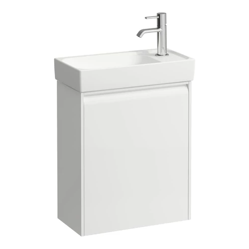 LAUFEN MEDA Alsószekrény 460 mm, 1 ajtóval, ajtózsanér jobb oldalon, H815113 mosdóhoz, Matt Fehér H4215520112601