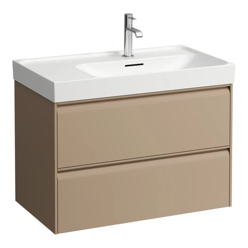 LAUFEN MEDA Alsószekrény 800 mm, 2 fiókkal, H817115 mosdóhoz, Cappuccino H4215920114651