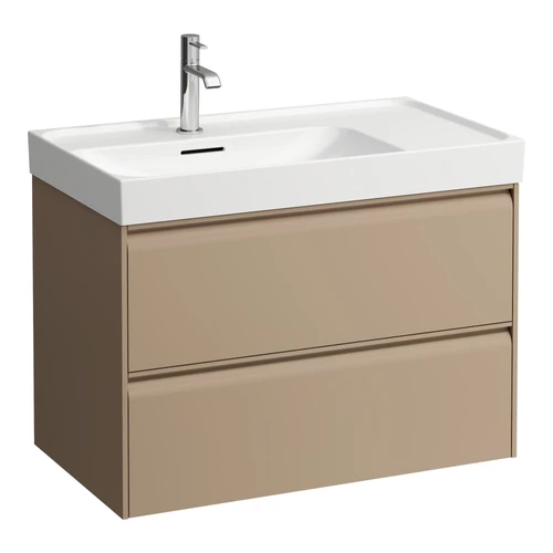 LAUFEN MEDA Alsószekrény 800 mm, 2 fiókkal, H817116 mosdóhoz, Cappuccino H4216020114651