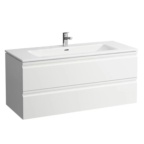 LAUFEN PRO S Mosdó és alsószekrény kombináció, fiókkal és belső fiókkal, Fehér 120X46X50 - H8609684631041