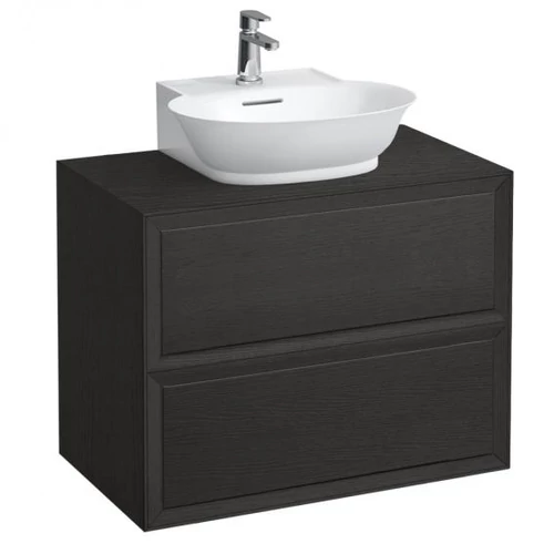 LAUFEN THE NEW CLASSIC Fiók elem 800, 2 fiók, 816852 kézmosóhoz, Feketedett tölgy 80X60X45.5 - H4060140856281