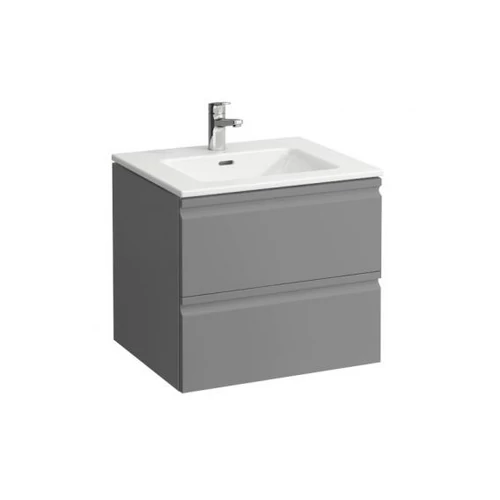 LAUFEN PRO S Mosdó alsószekrénnyel,fiókkal és finoman záródó mechanizmussal, Grafit 60X46X50 - H8609614801041