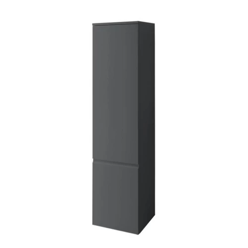 LAUFEN PRO S Magas szekrény, 4 üvegpolcokkal, ajtózsanér bal oldalon, Grafit 35X165X33.5 - H4831210954801