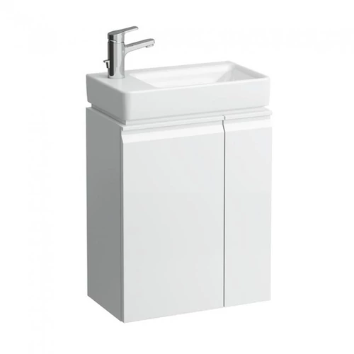 LAUFEN PRO S Alsószekrény, balos ajtó zsanérral, jobbos polcok aszimmetrikus balos 815955 tip. mosdóhoz, Fehér H4830010954631