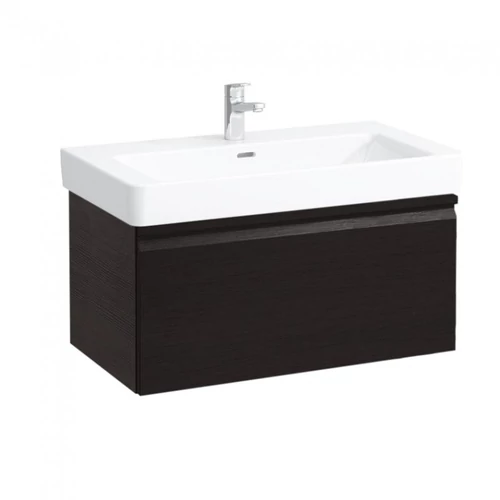 LAUFEN PRO S Alsószekrény és finoman záródó mechanizmussal, 813965 tip. mosdóhoz, 1 fiókkal, Wenge 81X39X45 - H4835010964231