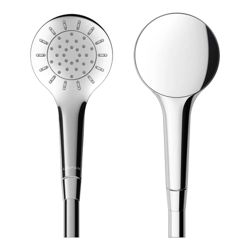 LAUFEN SHOWER ACCESSORIES MyTwin100 kézi zuhany, 1 funkció, 3 bár nyomásnál 7,57 l/perc, króm H3619820041531