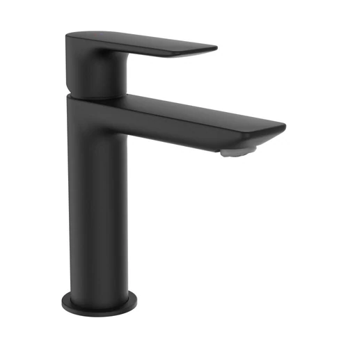 LAUFEN CITYPLUS Egykaros mosdó csaptelep, Eco+, fix kifolyóval 110 mm, Matt Titán Fekete HF505302428000