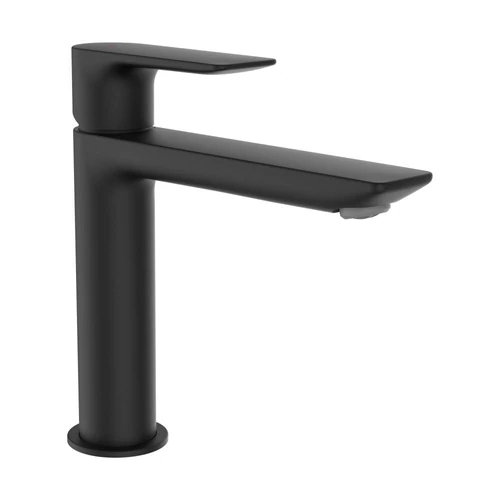 LAUFEN CITYPLUS Egykaros mosdó csaptelep, Eco+, fix kifolyóval 140 mm, Matt Titán Fekete HF505304428000