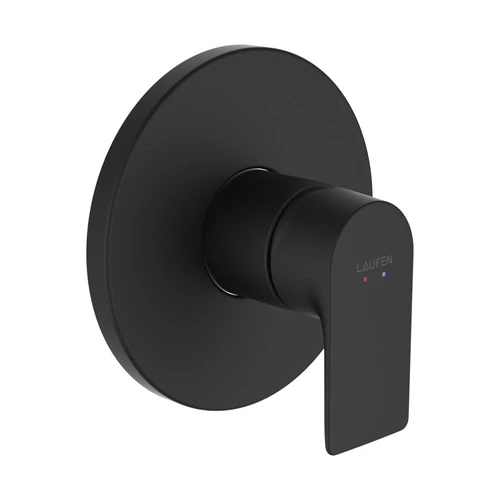 LAUFEN CITYPLUS Falba épített zuhany csaptelep falon kívüli része Simiboxhoz, Matt Titán Fekete HF505378428000