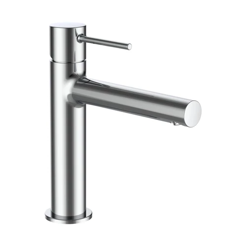 LAUFEN Twinplus slim Mosdó csaptelep, 140 mm kiállású fix kifolyóval, húzórudas lefolyószelep nélkül, króm HF505404100000