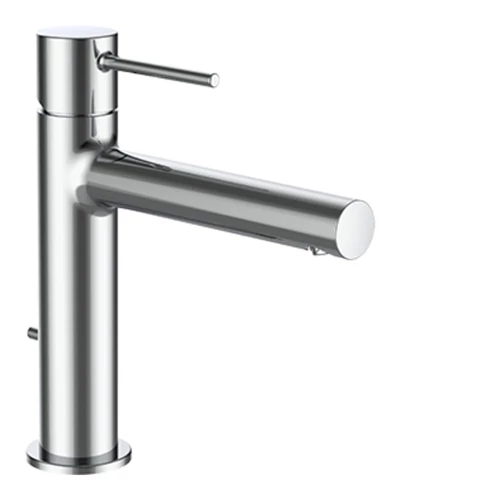 LAUFEN Twinplus slim Egykaros mosdó csaptelep Eco+, 140 mm kiállású fix kifolyóval, húzórudas lefolyószeleppel, króm HF505447100000