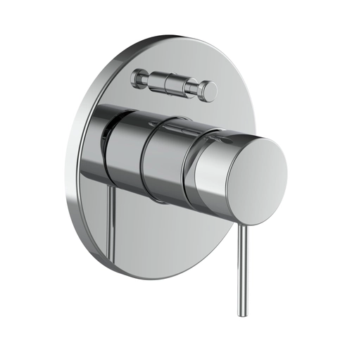 LAUFEN Twinplus slim Falba épített zuhany csaptelep falon kívüli része, zuhanyváltóval, légbeszívó szeleppel, króm HF505489100000