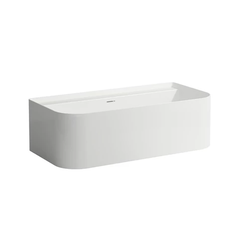 LAUFEN SONAR 160x81,5 Hátfalhoz illeszkedőkád solid surface - standard opció - Fehér H2203470000001