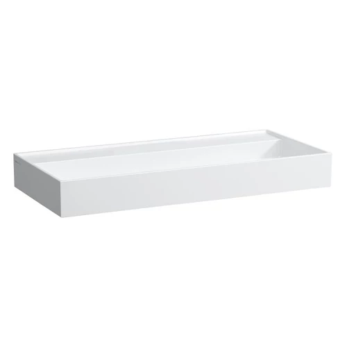 LAUFEN Kartell LAUFEN Mosdótál, alsó felülete csiszolt, túlfolyónyílás nélkül, csaplyuk nélkül, Matt fehér H8163377571121