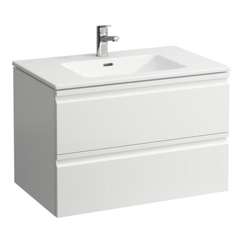 LAUFEN THE NEW CLASSIC Alsószekrényre illeszthető mosdó, három csaplyukkal, túlfolyónyílás nélkül, Matt fehér H8138587571581