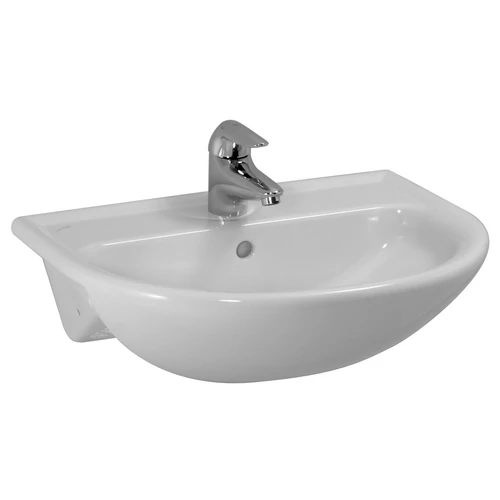 LAUFEN PRO Féligbeépíthető mosdó 56 x 44 cm egy csaplyuk, középen , Fehér H8129510001041