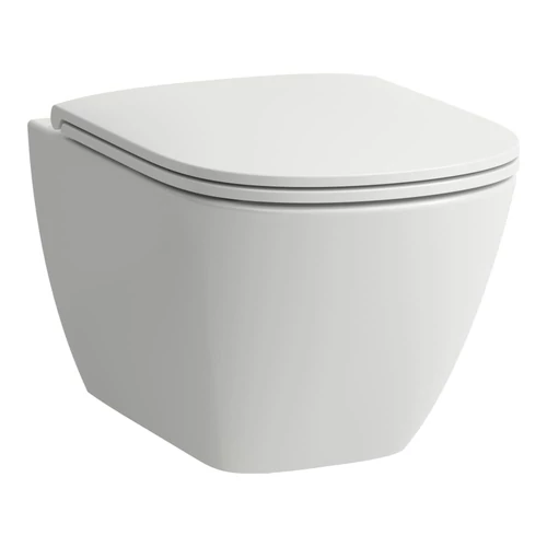 LAUFEN LUA Fali WC, csendes öblítés, mélyöblítésű, öblítő perem nélkül, Fehér H8210804000001