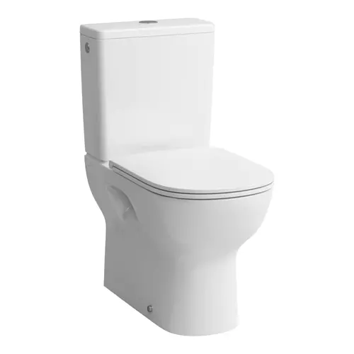 LAUFEN LUA Kombi WC alsó része, mélyöblítésű, perem nélküli, vízszintes vagy függőleges kivezetéssel Fehér LCC bevonattal H8240814000001