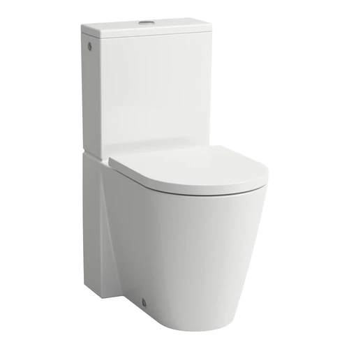 LAUFEN Kartell LAUFEN Álló kombi-WC, perem nélküli, mélyöblítésű, öblítő perem nélkül Fehér H8243370002311