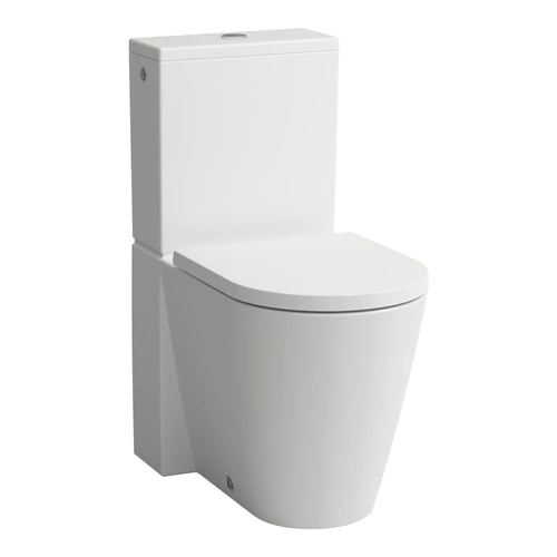 LAUFEN Kartell LAUFEN Álló kombi-WC, perem nélküli, mélyöblítésű, öblítő perem nélkül Matt Fehér H8243377572311