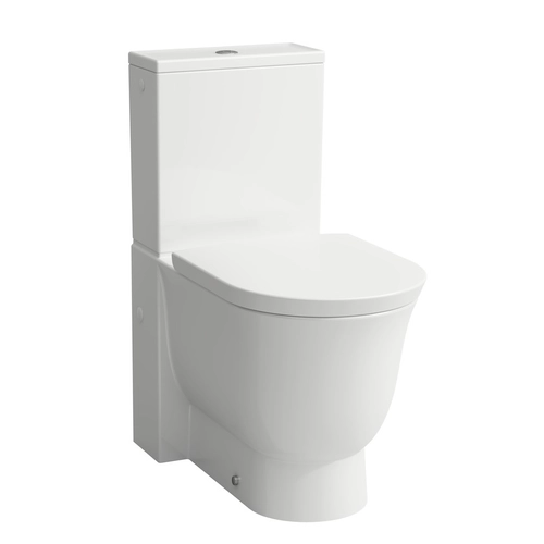 LAUFEN THE NEW CLASSIC Álló kombi-WC, mélyöblítésű, perem nélküli, Fehér LCC bevonattal H8248584000001