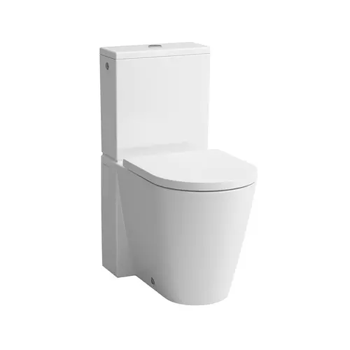 LAUFEN KARTELL BY LAUFEN Álló kombi-WC, perem nélküli, mélyöblítésű, Fehér LCC bevonattal H8243374000001