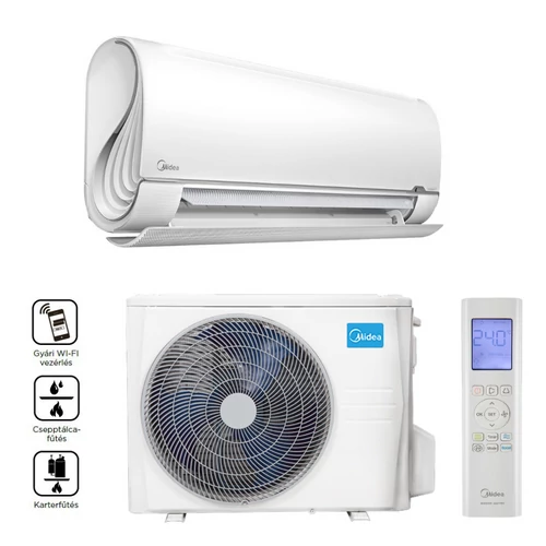 Midea Breezeless+ MSFAAU-12HRFN8 oldalfali split klíma (3.5 kW)