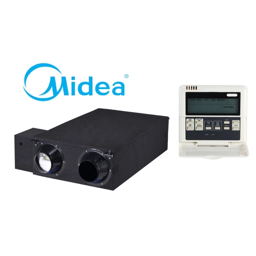 Midea HRV-D200(B) hővisszanyerős szellőztető DC Inverter (standard távszabályzóval, kábellel)