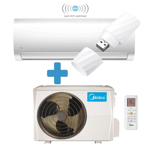 Midea MAX-09-SP-WIFI Blanc oldalfali split (R32, 2,6 kW)