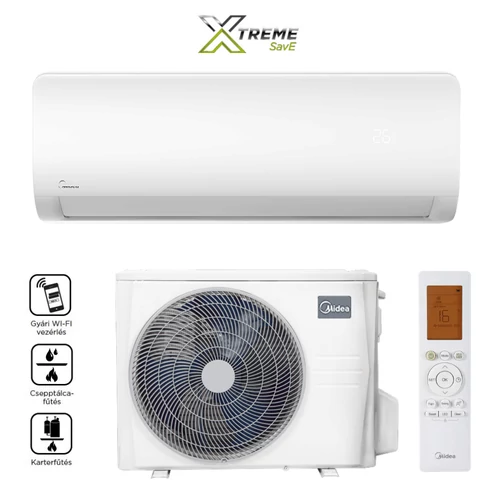 Midea Xtreme Save MG2X-09-SP oldalfali split klíma (2.6 kW)