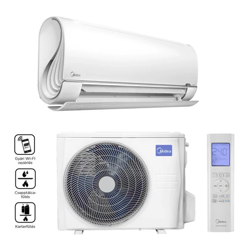 Midea Breezeless+ MSFAAU-09HRFN8 oldalfali split klíma (2.6 kW)